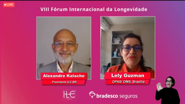 Alexandre Kalache e Lely Guzman -Fórum Internacional da Longevidade