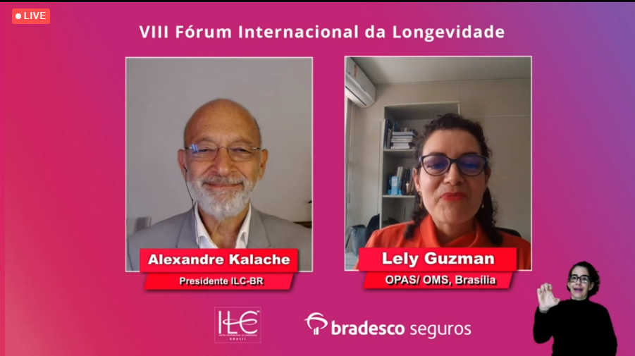 Alexandre Kalache e Lely Guzman -Fórum Internacional da Longevidade